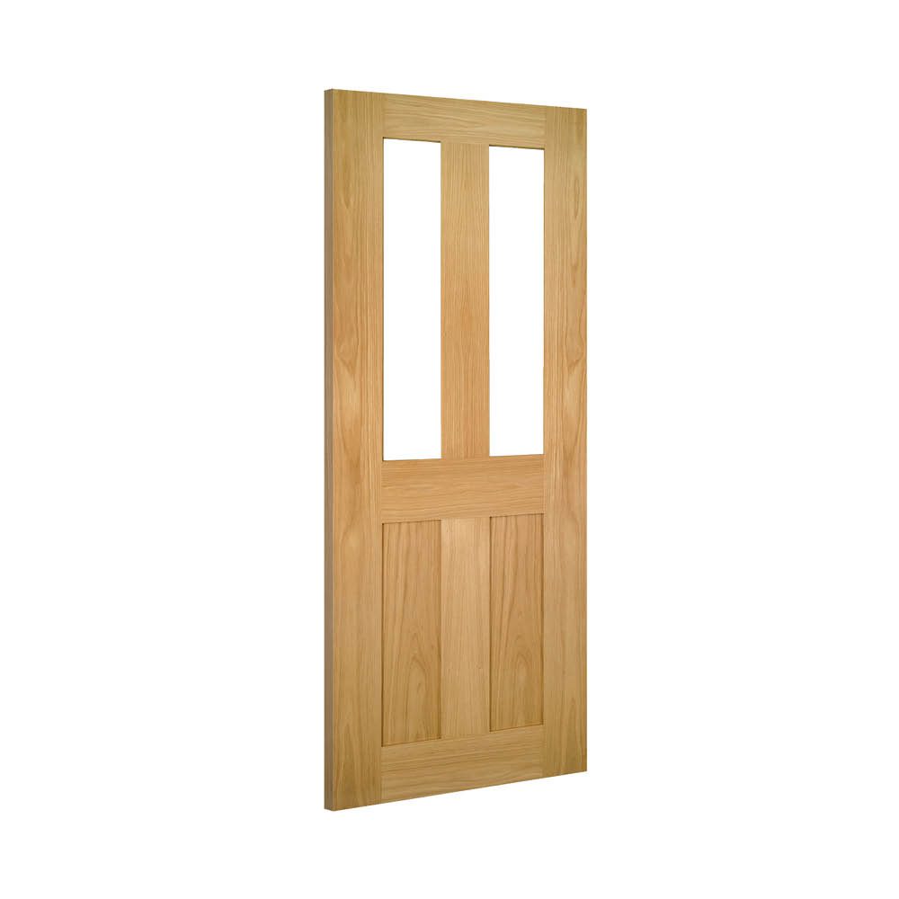 Eton Unfinished Oak Glazed Interior Door Deanta