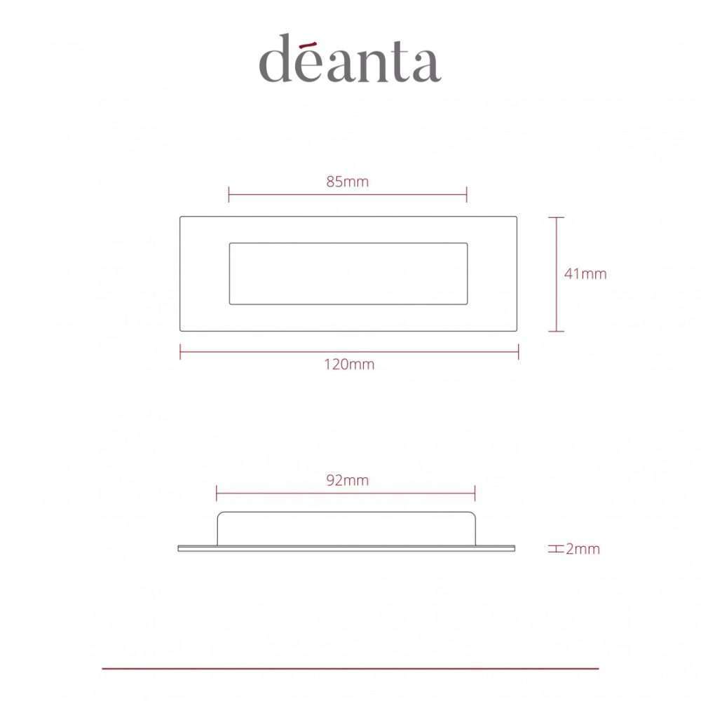 Slim Pocket Door Finger Pull Handle (Pair) Matt Black Finish | Deanta