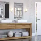 Deanta Coventry White Internal Door in modern bathroom setting.