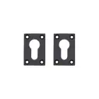 Deanta Slim Escutcheon Pair in Matt Black Finish for Internal Doors.